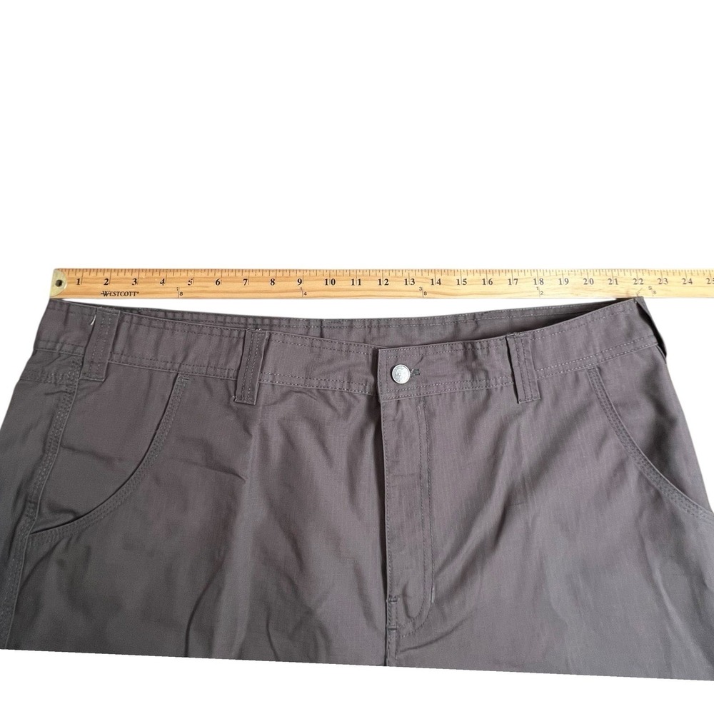 Berne Mens 44X30 Gray Relaxed Straight Leg‎ Cargo Canvas Workwear Pants - Picture 5 of 8